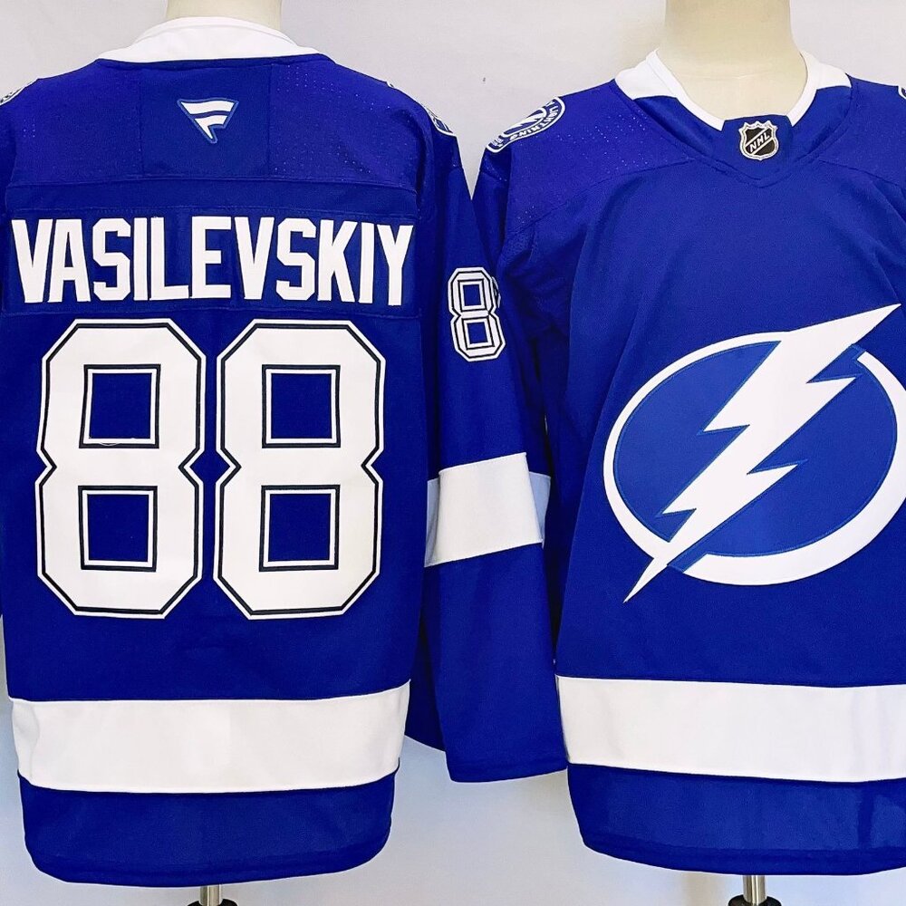 Men's Youth Andrei Vasilevskiy Royal Jersey Stitched